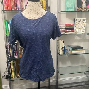 Navy Loft Tie Back Top
